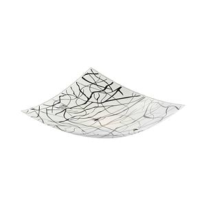 Plafoniera KLAUSEN Elysia 400 KL5811, 15W, E27, alb-negru