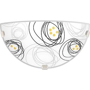 Aplica incandescent, 1 bec, E27, 60 W • Klausen Tiffany Cream