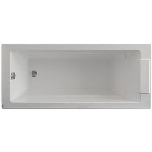 Cada simpla incastrabila KRING Roma, dreptunghiulara, 170 cm x 75 x 45 cm, acril, alb