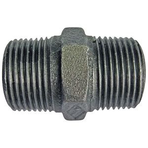 Niplu 3.8, filet exterior-exterior, fonta, gri