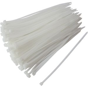 Colier PVC STROHM, 3.5 x 200mm, 100buc, alb