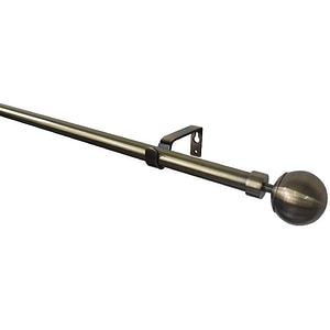 Set galerie simpla extensibila GoodHome Antiki, metal, auriu, 330/200 cm, diametru 19 mm