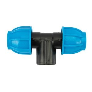 Teu compresiune egal, 25 mm, racord 3/4, filet interior