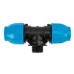 Teu compresiune egal, 32 mm, racord 1, filet exterior