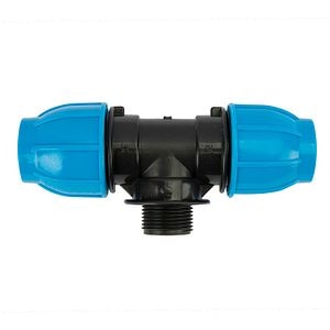 Teu compresiune egal, 32 mm, racord 3/4, filet exterior
