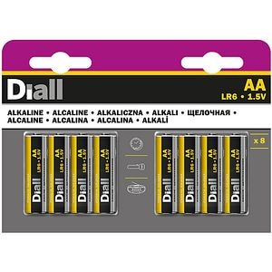 SET 8 BATERII ALCALINE AA DIALL