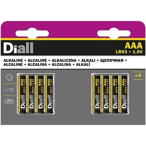 SET 8 BATERII ALCALINE AAA, 1150MAH DIALL