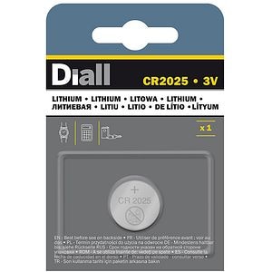 BATERIE LITIU, CR2025, 157MAH DIALL