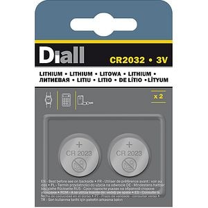 SET 2 BATERII LITIU CR2032, 220MAH DIALL