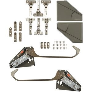 Sistem usa pliabila GOODHOME Enden Bi, deschidere si inchidere cu amortizor, metal si plastic, gri