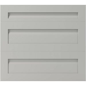 Front usa cu 3 sertare GOODHOME Garcinia, MDF, 79.7 x 71.5 x 2 cm, Gri