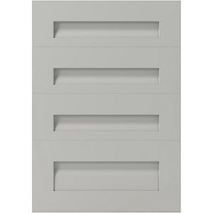 Front usa cu 4 sertare GOODHOME Garcinia, MDF, 49.7 x 71.5 x 2 cm, Gri