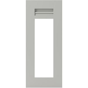 Front usa GOODHOME Garcinia, Sticla,MDF, 29.7 x 71.5 x 2 cm, Gri