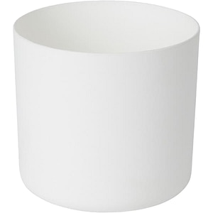 Ghiveci rotund GOODHOME, plastic, 14 cm, alb