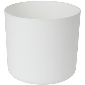 Ghiveci rotund GOODHOME, plastic, 25.3 cm, alb
