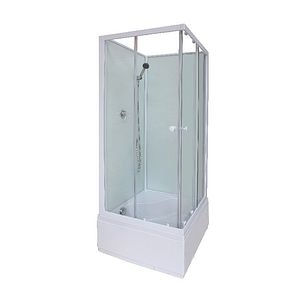 Cabina dus simpla, inalta, patrata, 80 x 80 x 200 cm • GoodHome Arkell
