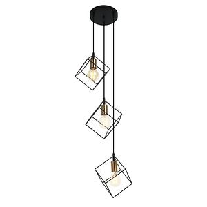 Lustra tip pendul, Multicolor, 40 W, 3 x E27 • Italux Morestel