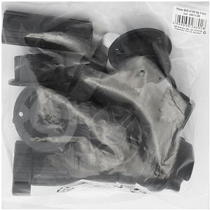 Picior plastic baza mare mobilier, 28x100 mm, negru, set 4 bucati