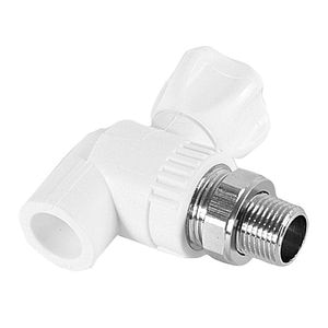 Robinet PPR radiator, 20 mm, racord 1/2, alb