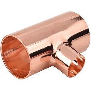 Teu redus cu 5130R, 18 x 15 x 18 mm, cupru