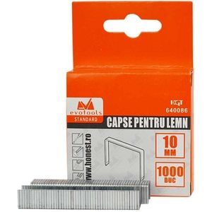 Capse pentru lemn Evotools 640086, 10 x 1.2 mm, 1000 buc