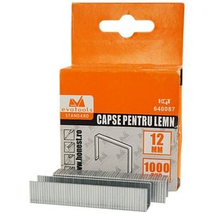 Capse pentru lemn Evotools 640087, 12 x 1.2 mm, 1000 buc
