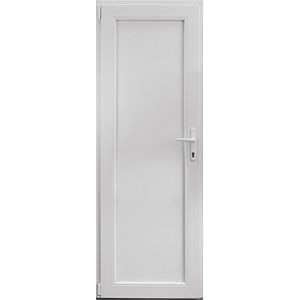 Usa termopan PVC exterior, batanta, plina, 4 C, alb, dreapta, simpla deschidere, 78 x 205 cm • Aplast