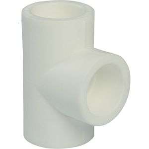 Teu egal, 40 mm, polipropilena, alb