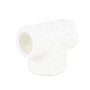 Teu redus plastic PPR, alb, 20 x 25 x 20 mm