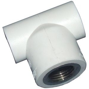 Element Teu 25 x 3/4 x 25, cu filet metalic interior, polipropilena