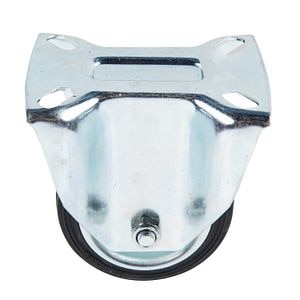 Roata utilitara, placa fixa, din cauciuc solid, 80 x 25 mm, 50 kg