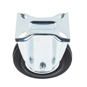 Roata utilitara cu placa fixa, cauciuc solid 125 x 37 mm, 100 kg