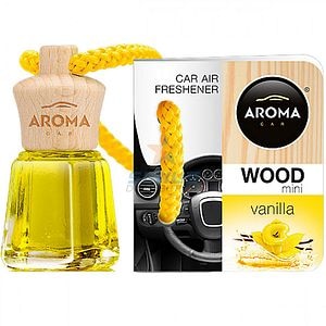 Odorizant auto AROMA CAR Wood Mini, Vanilla, 4ml
