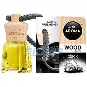 Odorizant auto AROMA CAR Wood Mini, Black, 4ml