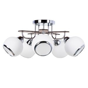 Candelabru KLAUSEN Orbs 5, 15W, E27, Crom