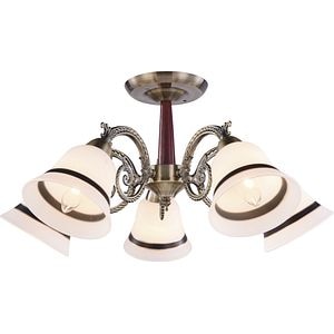 Candelabru KLAUSEN Niky 5 LY-3328, 15W, E27, Bronz