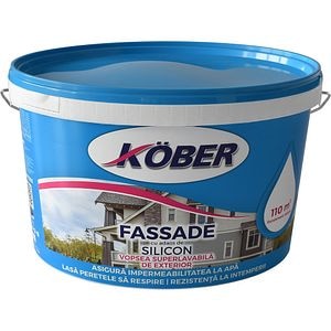 Vopsea lavabila exterior KOBER Fassade, 8.5L
