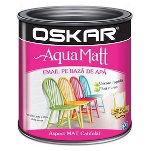 Oskar Email Aqua Matt Alb
