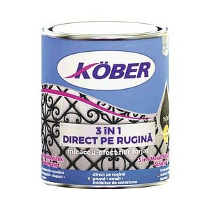 Email micaceu cu efect de fier forjat KOBER, 0.75L, brun