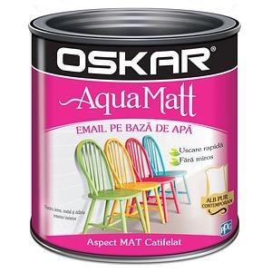 Oskar Email Aqua Matt Alb