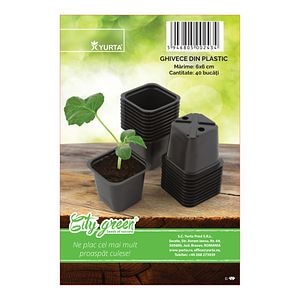 Set Ghivece Rasaduri 6X6 Cm 40Buc Pachet