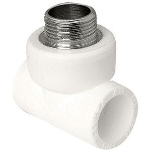 Teu, 32 mm x 3/4" FE, polipropilena, alb