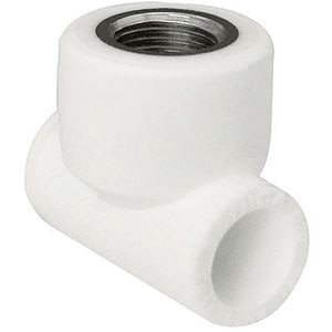 Teu, 32 mm x 3/4" FI, polipropilena, alb