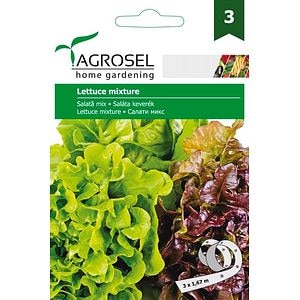 Seminte mix salata (Lollo r., Great lakes, Regina di maggio) AGROSEL, 5.15 g