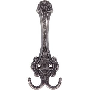 Cuier perete, 3 agatatori, metal, gri