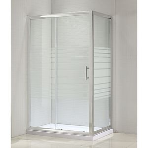 Cabina dus standard BELFORM Grid, dreptunghiulara, aluminiu, aluminiu, 120 x 80 x 195 cm, sticla securizata 6mm, profil negru