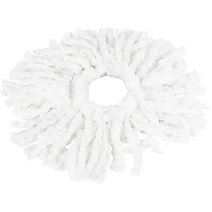Rezerva mop rotativ din microfibra, alb