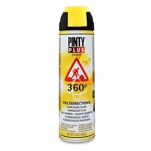 Vopsea spray marcaj fluorescent, galben, 500 ml • Pintyplus Tech