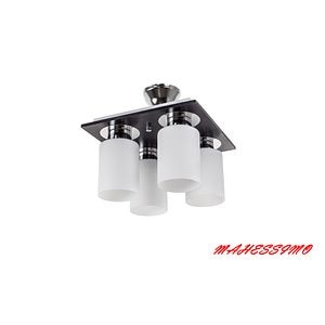 Plafoniera, 4 x 75 W, wenge, lemn • Mahessimo Nepal
