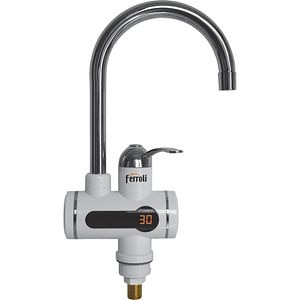 Robinet electric pentru apa calda instant, afisaj Led, 11 x 27 x 33 cm  Ferroli